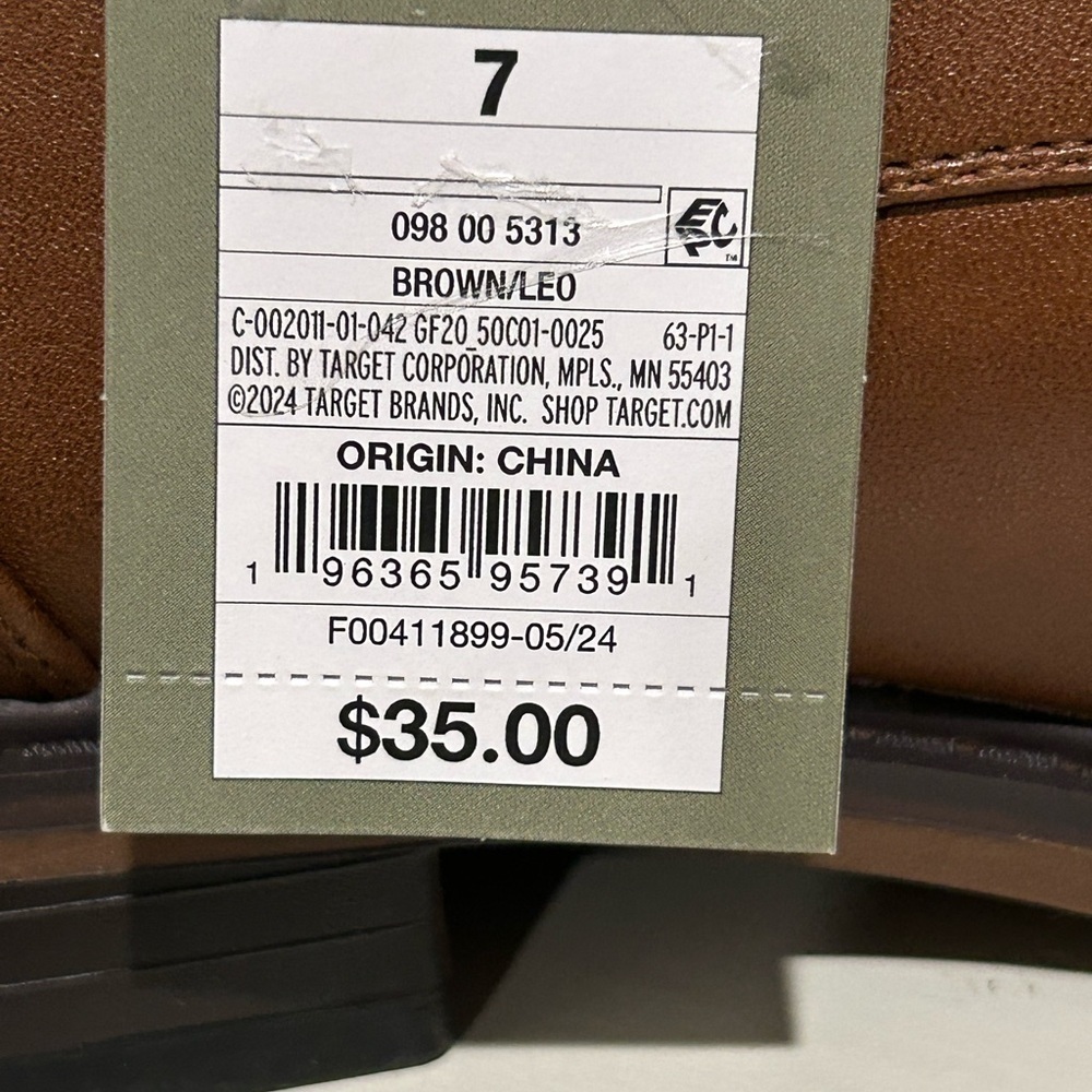 Men's Leo Oxford Dress Shoes - Goodfellow & Co Brown 7 - Picture 7 of 9